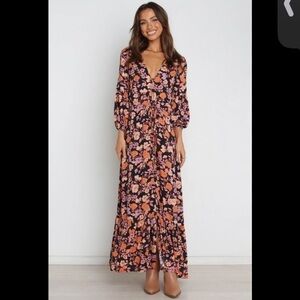 Nwot petal & pup Katrina boho maxi dress floral party western classic $98 casual